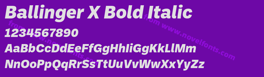 Ballinger X Bold ItalicPreview Ballinger X Bold ItalicPreview