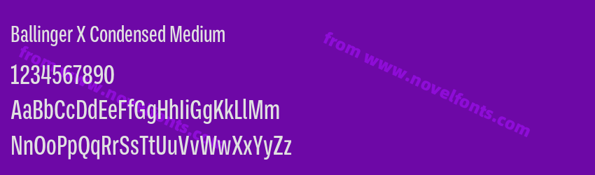 Ballinger X Condensed MediumPreview Ballinger X Condensed MediumPreview