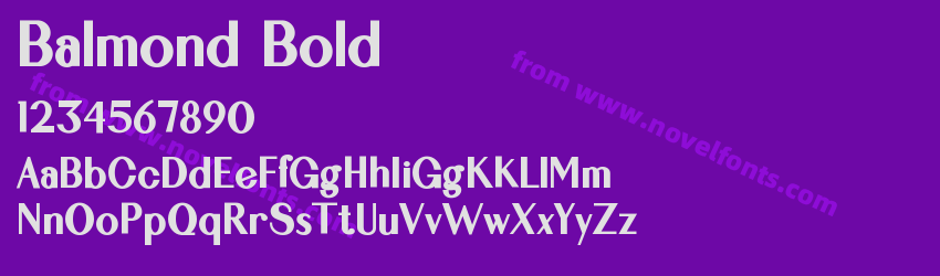 Balmond BoldPreview Balmond BoldPreview