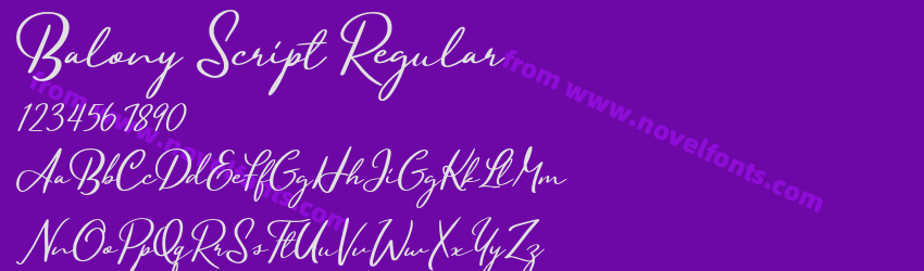 Balony Script RegularPreview Balony Script RegularPreview