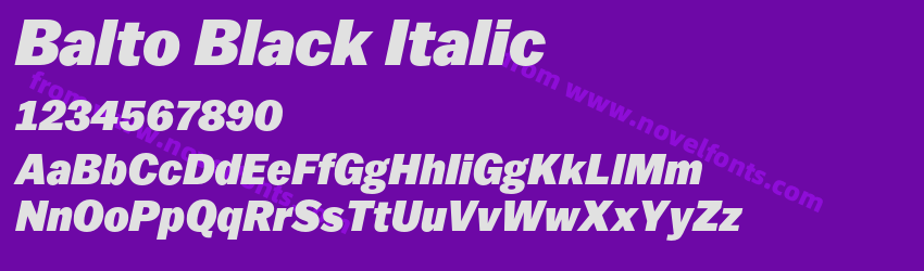 Balto Black ItalicPreview Balto Black ItalicPreview