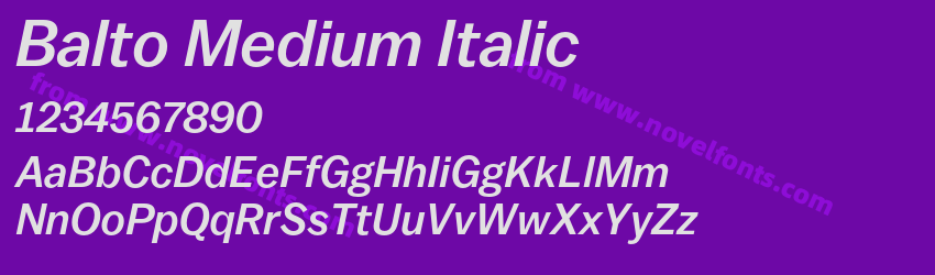 Balto Medium ItalicPreview