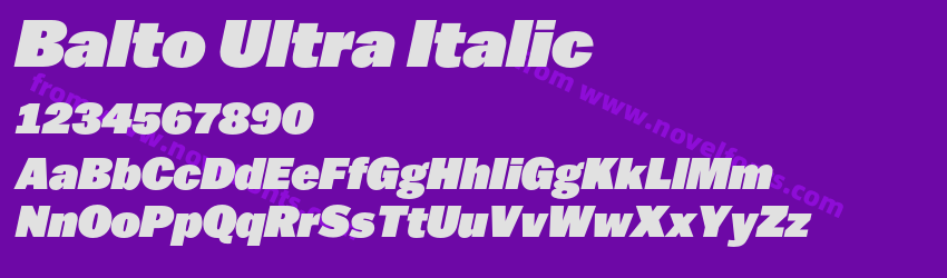 Balto Ultra ItalicPreview Balto Ultra ItalicPreview