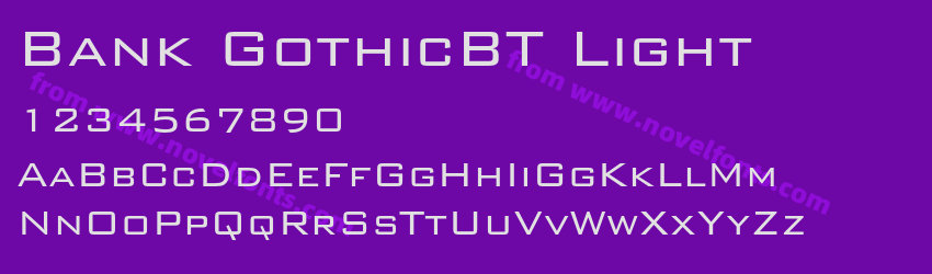 Bank GothicBT LightPreview Bank GothicBT LightPreview