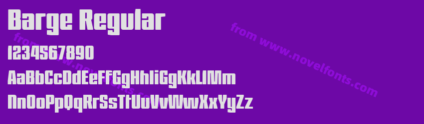 Barge RegularPreview Barge RegularPreview
