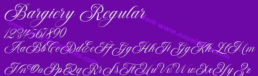 Bargiery RegularPreview Bargiery RegularPreview