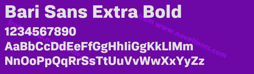 Bari Sans Extra BoldPreview Bari Sans Extra BoldPreview