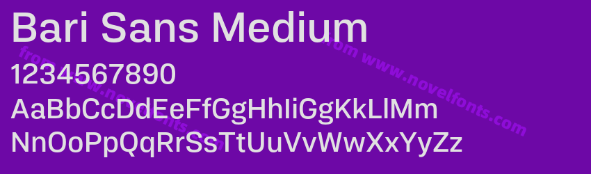 Bari Sans MediumPreview Bari Sans MediumPreview