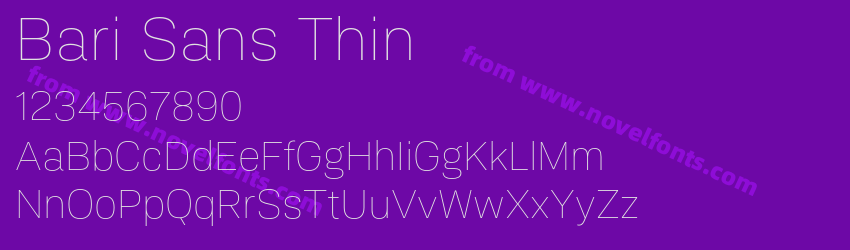 Bari Sans ThinPreview Bari Sans ThinPreview
