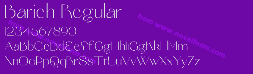Barich RegularPreview Barich RegularPreview