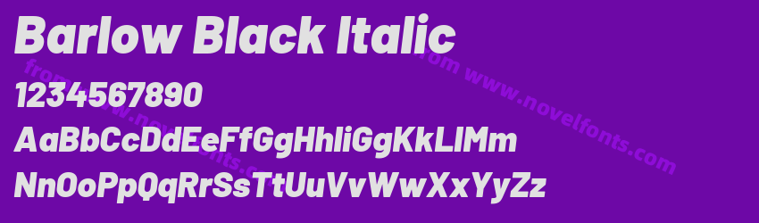 Barlow Black ItalicPreview Barlow Black ItalicPreview