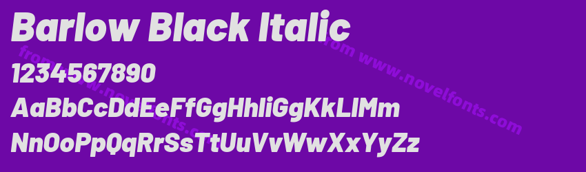 Barlow Black ItalicPreview Barlow Black ItalicPreview