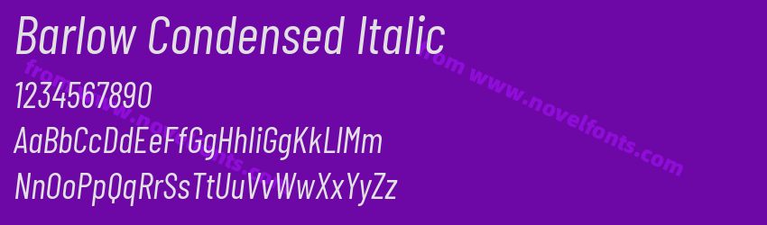 Barlow Condensed ItalicPreview Barlow Condensed ItalicPreview