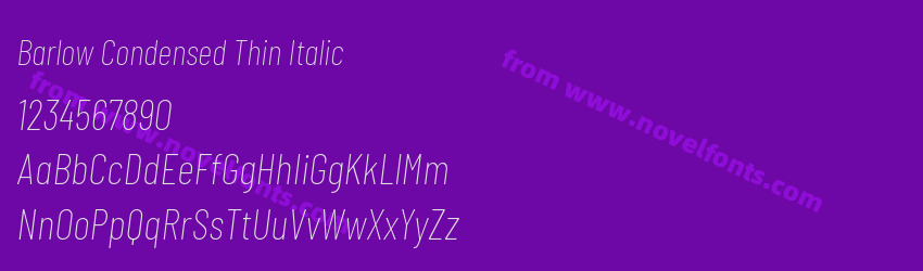 Barlow Condensed Thin ItalicPreview Barlow Condensed Thin ItalicPreview