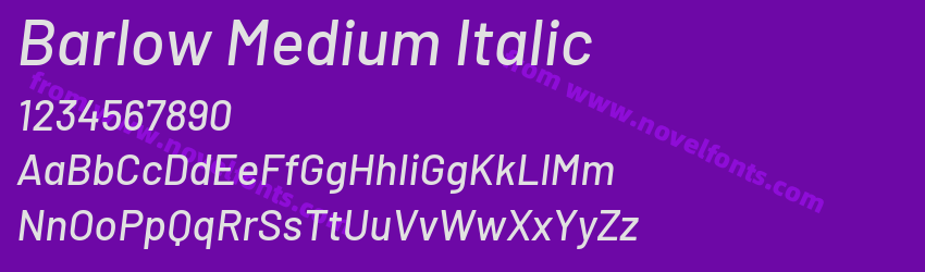 Barlow Medium ItalicPreview Barlow Medium ItalicPreview