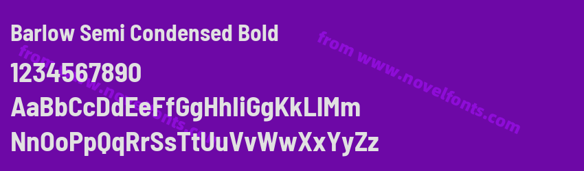 Barlow Semi Condensed BoldPreview