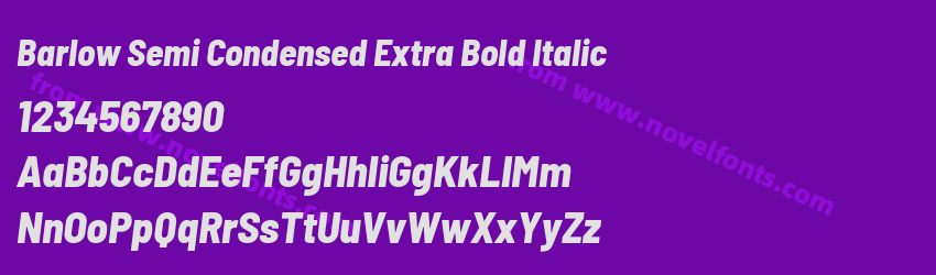 Barlow Semi Condensed Extra Bold ItalicPreview Barlow Semi Condensed Extra Bold ItalicPreview