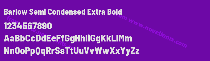 Barlow Semi Condensed Extra BoldPreview