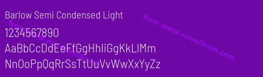 Barlow Semi Condensed LightPreview Barlow Semi Condensed LightPreview