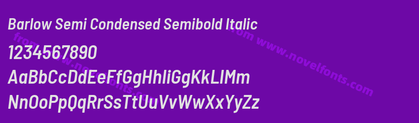 Barlow Semi Condensed Semibold ItalicPreview Barlow Semi Condensed Semibold ItalicPreview