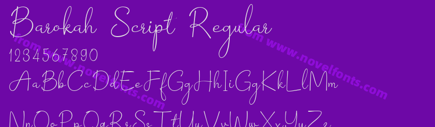 Barokah Script RegularPreview