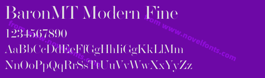 BaronMT Modern FinePreview BaronMT Modern FinePreview
