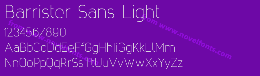 Barrister Sans LightPreview Barrister Sans LightPreview