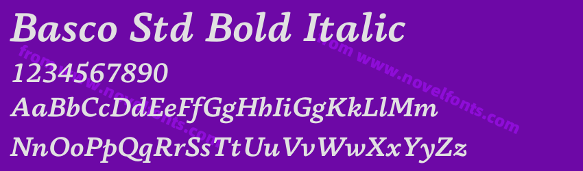 Basco Std Bold ItalicPreview Basco Std Bold ItalicPreview