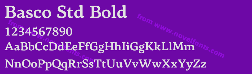 Basco Std BoldPreview Basco Std BoldPreview