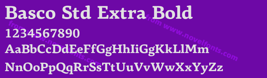 Basco Std Extra BoldPreview Basco Std Extra BoldPreview