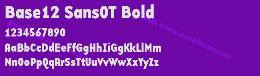 Base12 SansOT BoldPreview Base12 SansOT BoldPreview
