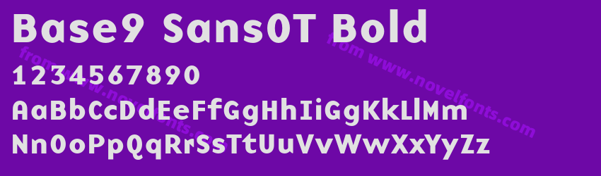 Base9 SansOT BoldPreview Base9 SansOT BoldPreview