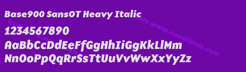 Base900 SansOT Heavy ItalicPreview Base900 SansOT Heavy ItalicPreview