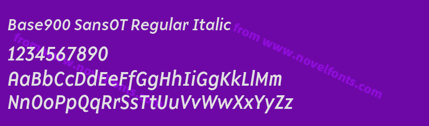 Base900 SansOT Regular ItalicPreview Base900 SansOT Regular ItalicPreview