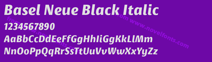 Basel Neue Black ItalicPreview