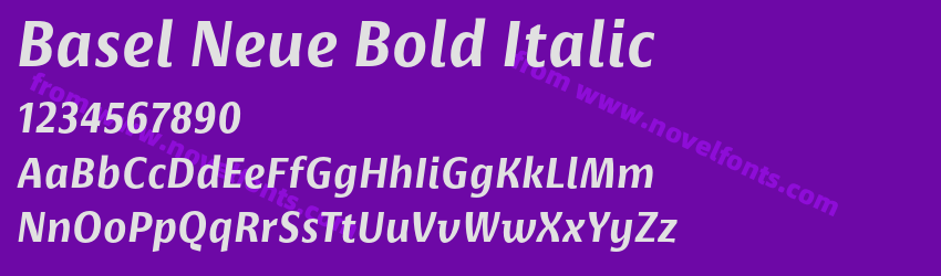Basel Neue Bold ItalicPreview