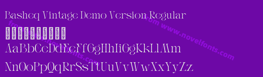 Basheq Vintage Demo Version RegularPreview