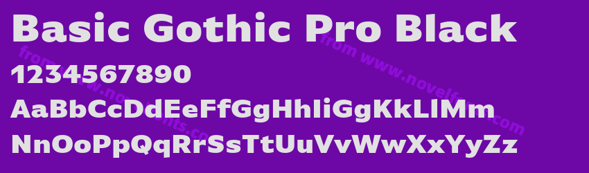 Basic Gothic Pro BlackPreview Basic Gothic Pro BlackPreview