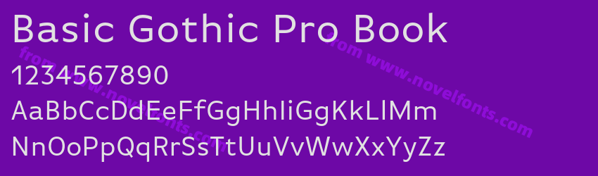 Basic Gothic Pro BookPreview Basic Gothic Pro BookPreview