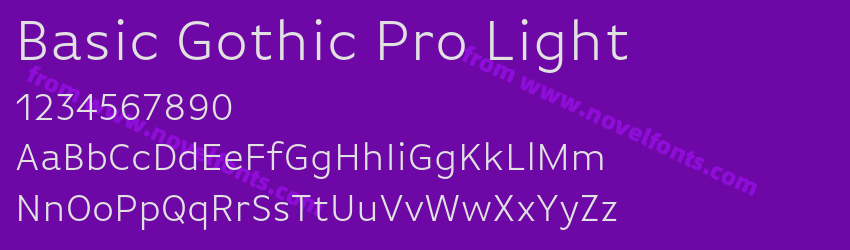 Basic Gothic Pro LightPreview