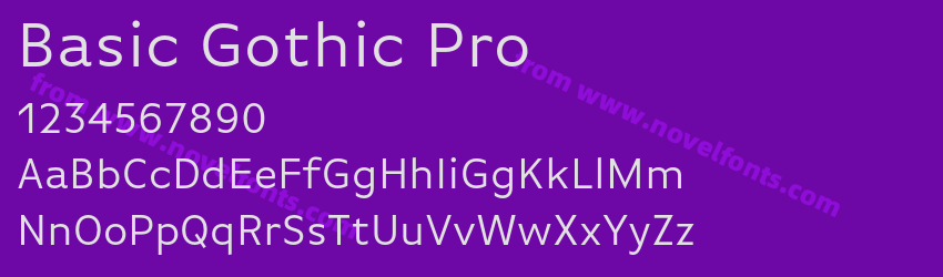 Basic Gothic ProPreview Basic Gothic ProPreview