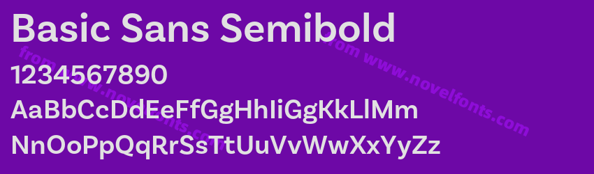 Basic Sans SemiboldPreview Basic Sans SemiboldPreview