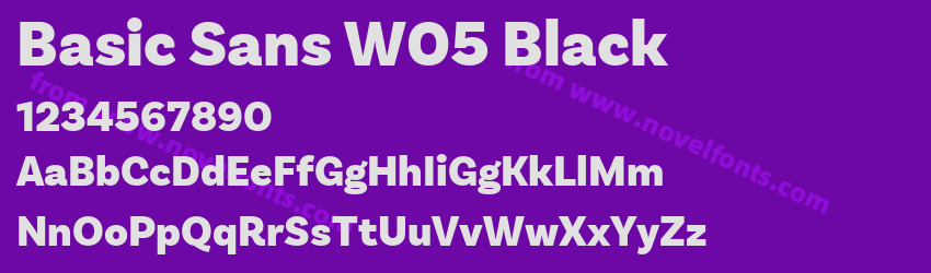 Basic Sans W05 BlackPreview