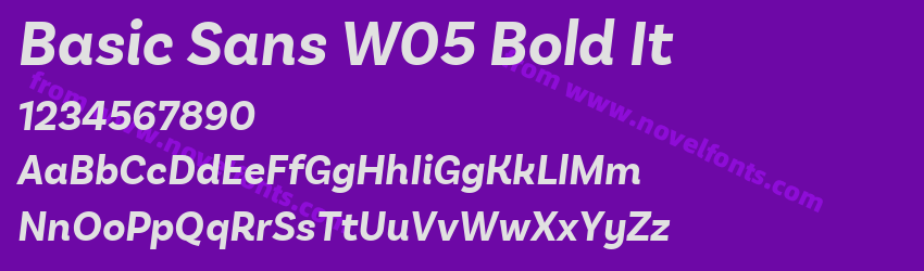 Basic Sans W05 Bold ItPreview Basic Sans W05 Bold ItPreview