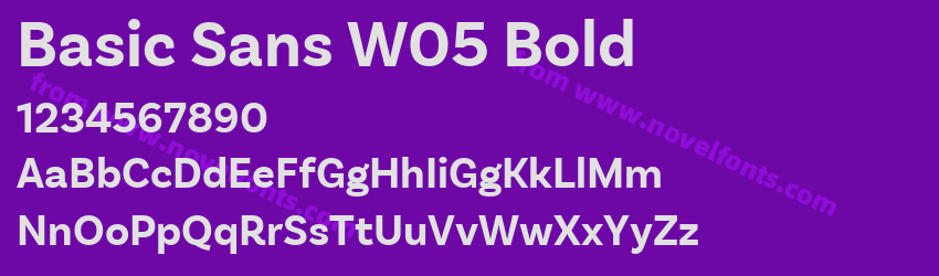 Basic Sans W05 BoldPreview