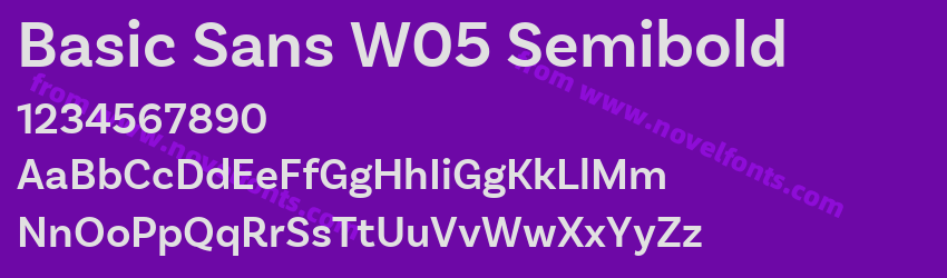 Basic Sans W05 SemiboldPreview Basic Sans W05 SemiboldPreview