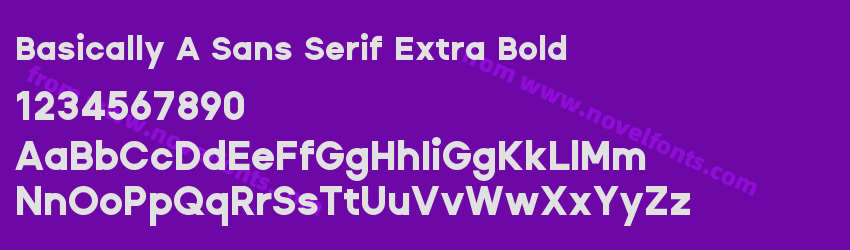 Basically A Sans Serif Extra BoldPreview