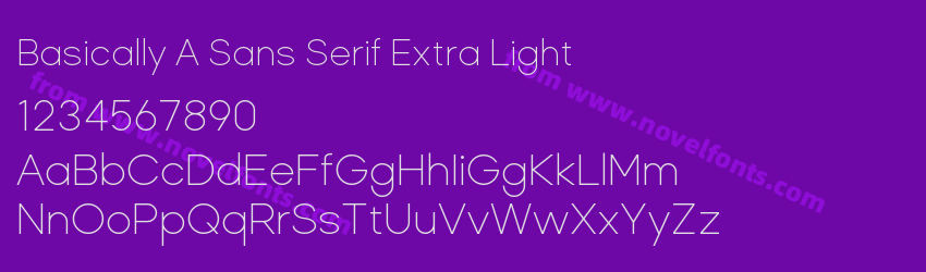 Basically A Sans Serif Extra LightPreview Basically A Sans Serif Extra LightPreview
