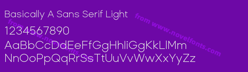 Basically A Sans Serif LightPreview