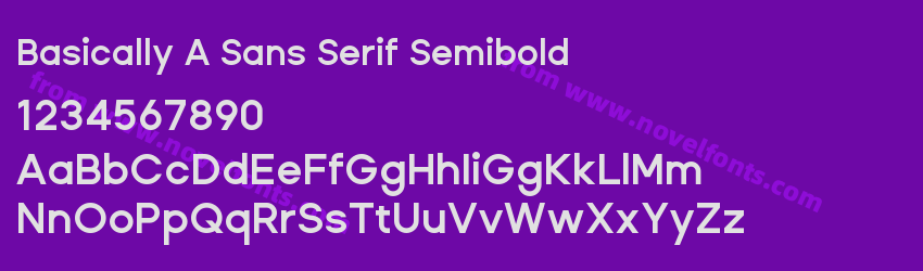 Basically A Sans Serif SemiboldPreview Basically A Sans Serif SemiboldPreview